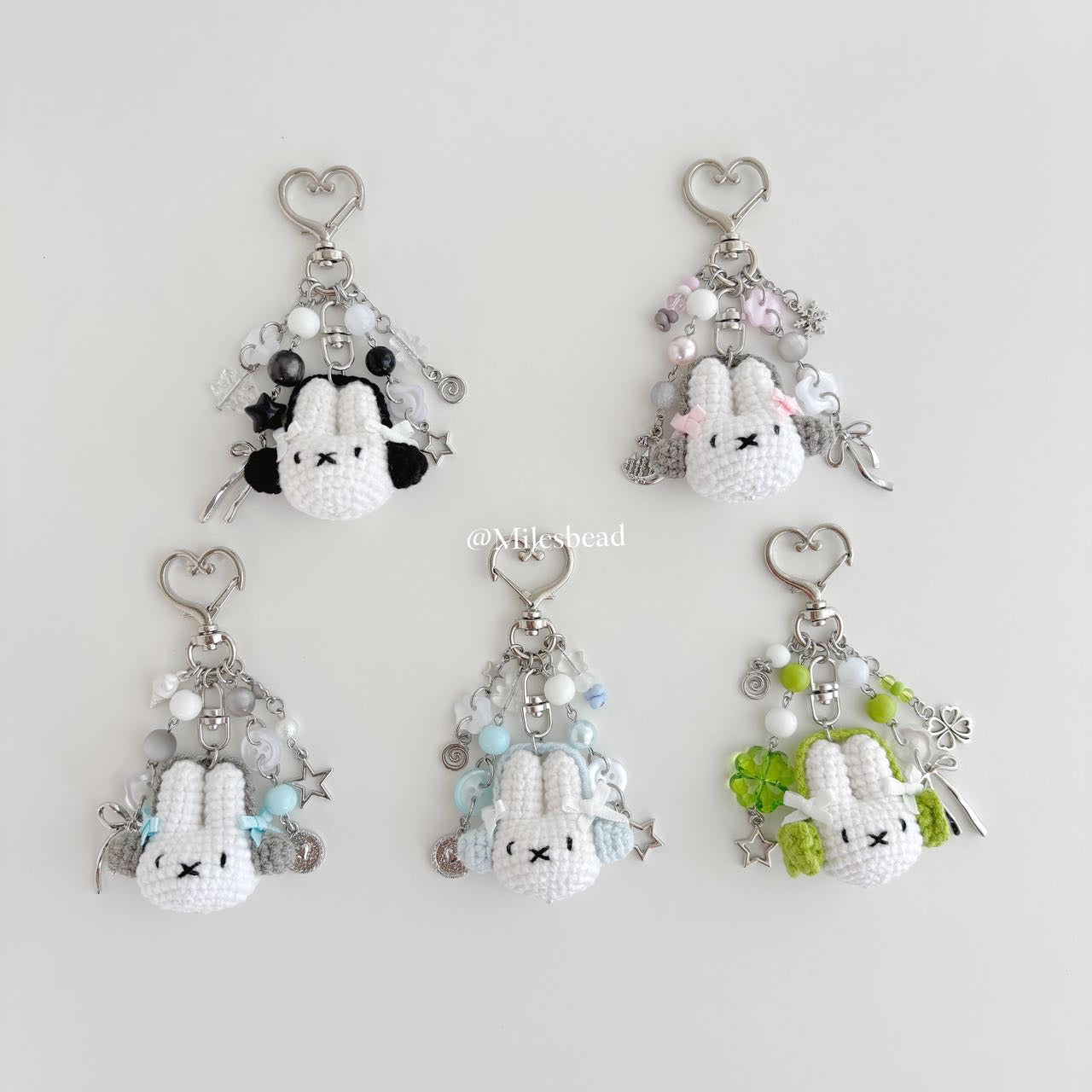 Bunny Crochet Keychains