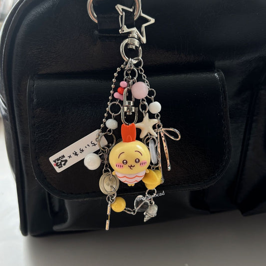 fried shrimp Chiikawa usagi keychain 🍤