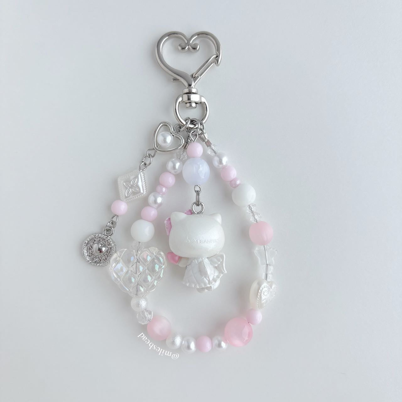 Love Arrow Kitty White Keychain Bag Charm