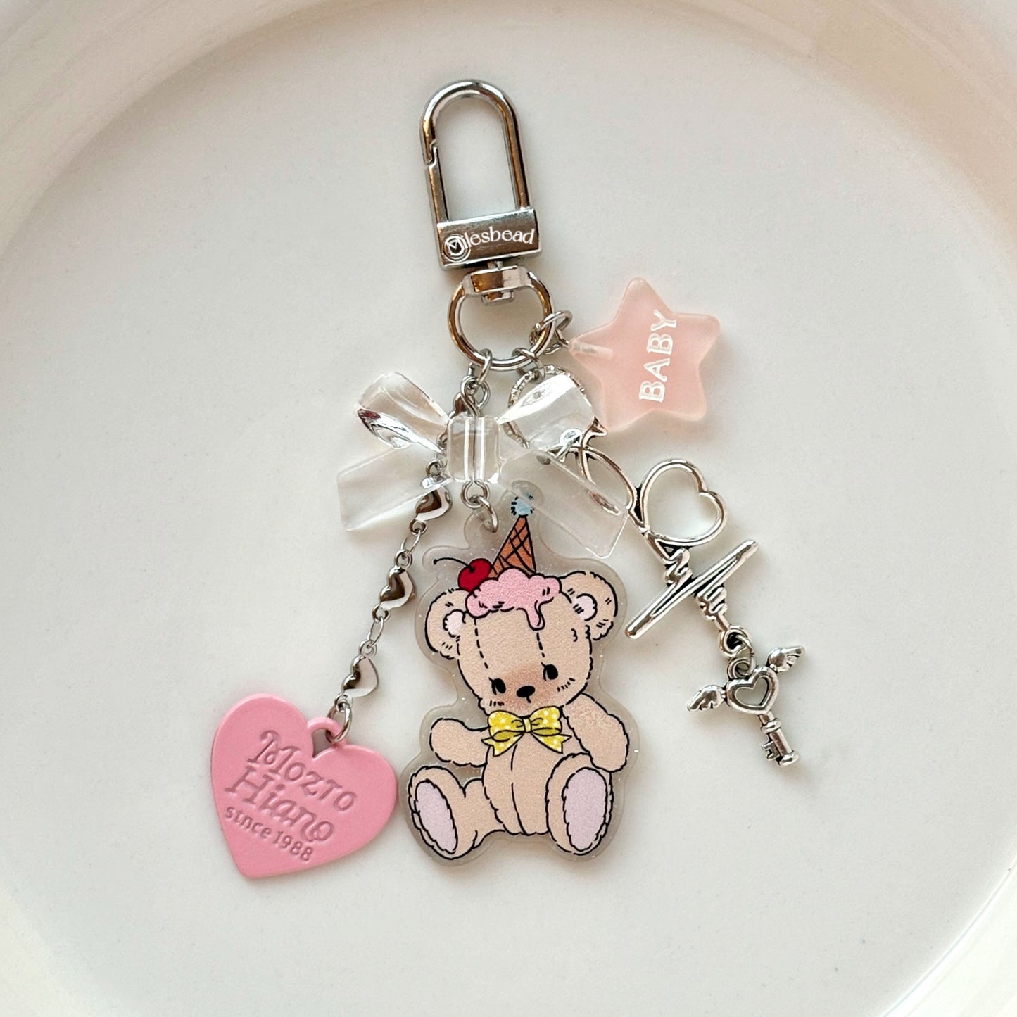 "Cute bear" key chain