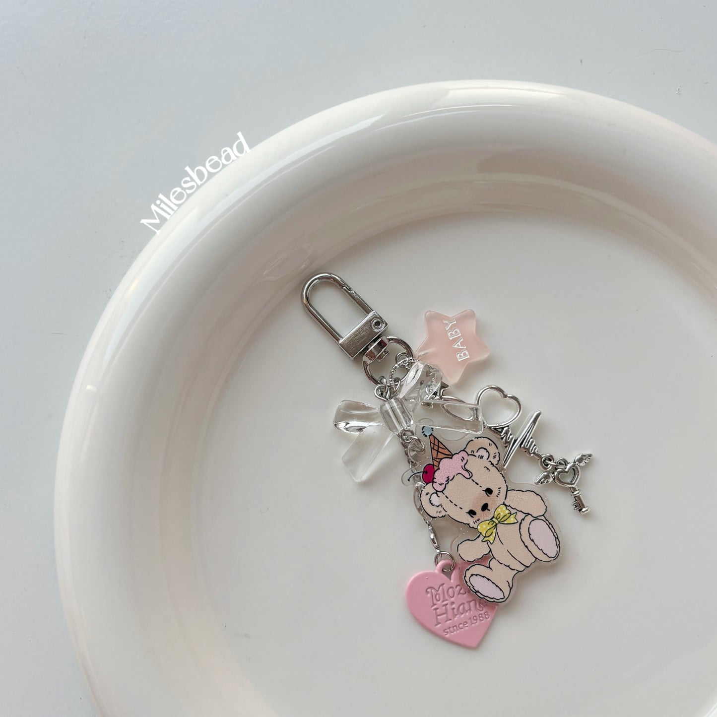"Cute bear" key chain