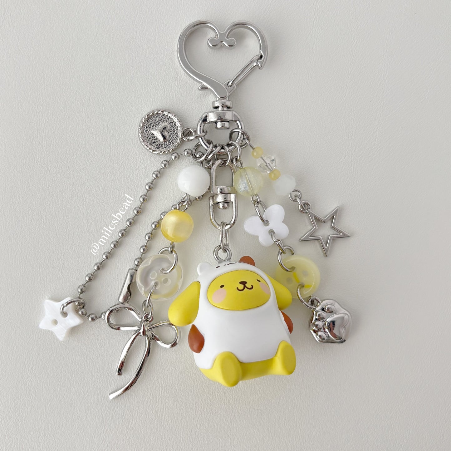 Pom Pom Purin bag charm keychain