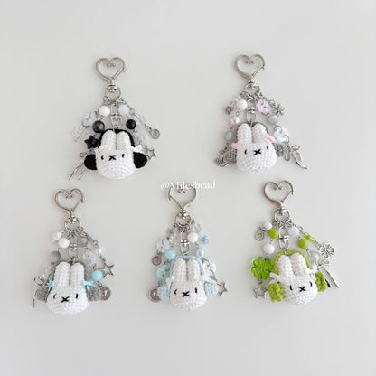 Bunny Crochet Keychains