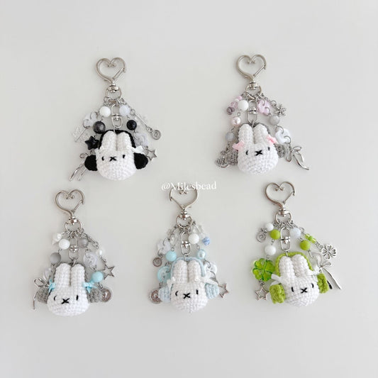 Bunny Crochet Keychains
