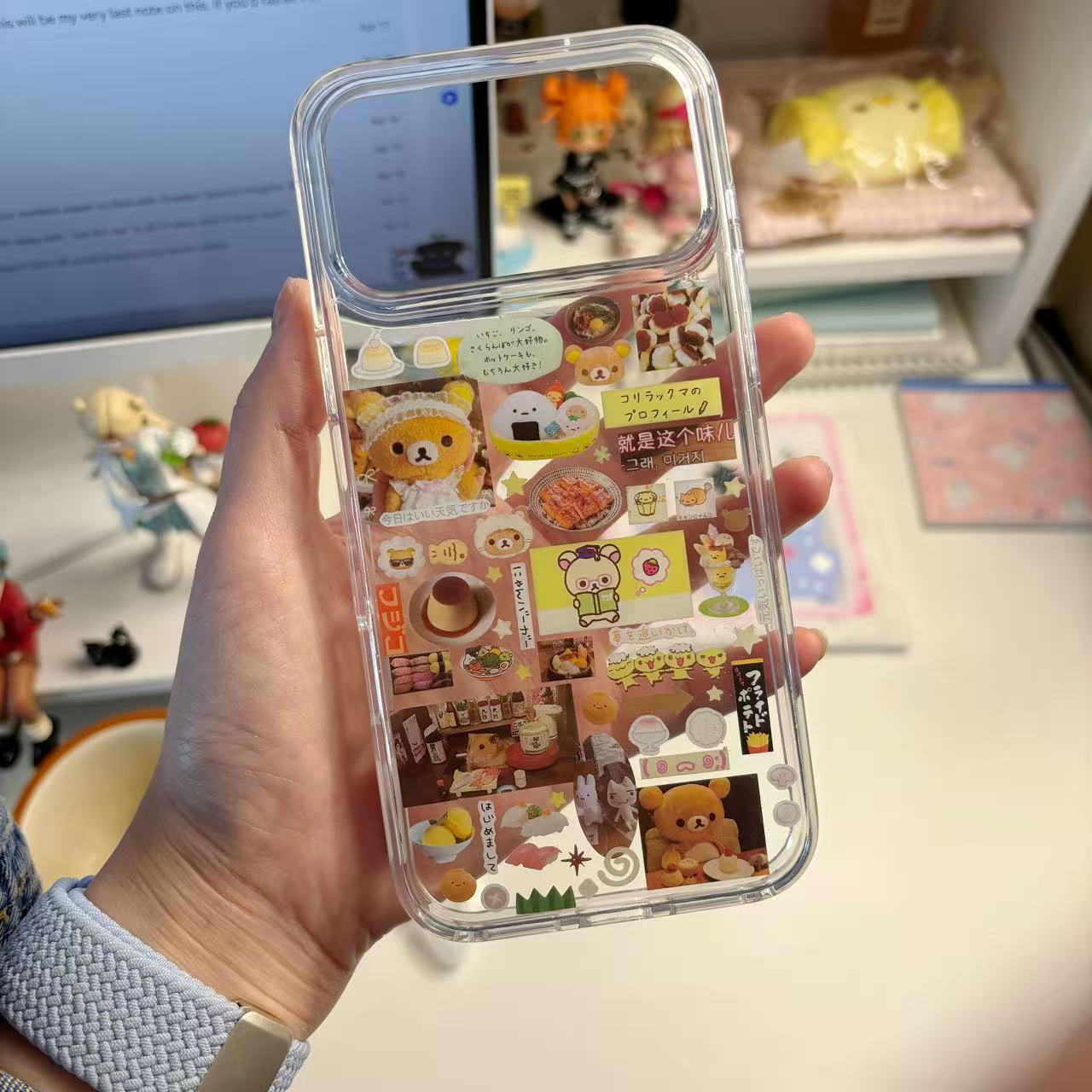 Custom Chiikawa Resin Phone Case - Handmade Case for iPhone & Samsung - Personalized Kawaii Anime Accessories