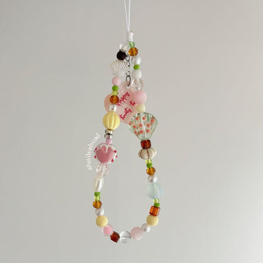 Seashell Heart Phone charm