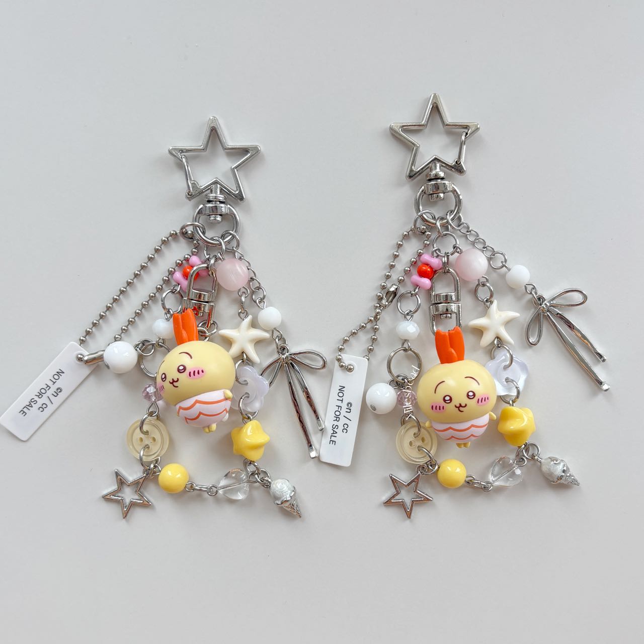 fried shrimp Chiikawa usagi keychain 🍤
