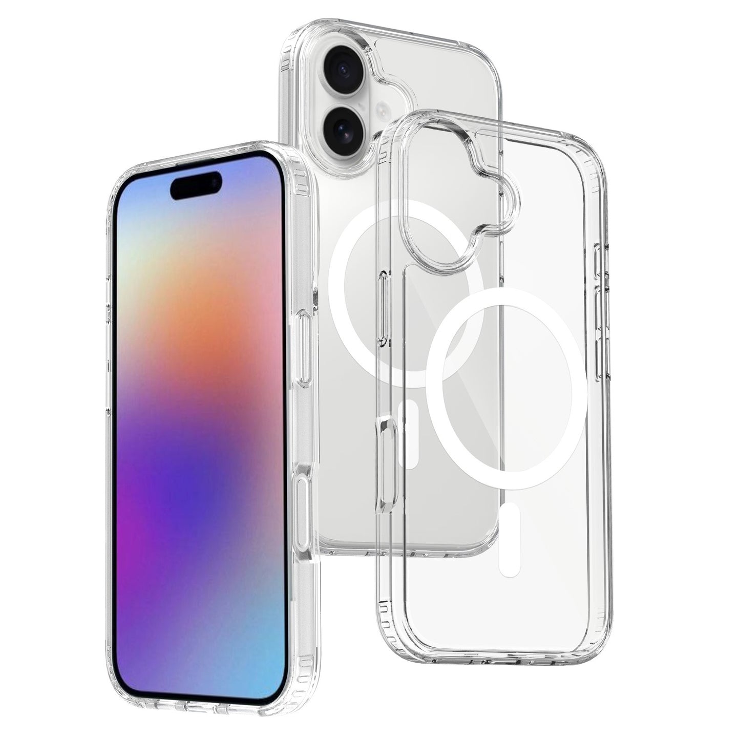 DIY Base Phone Backing Card & Clear Case for iPhone & Samsung (Leave Note for Model)