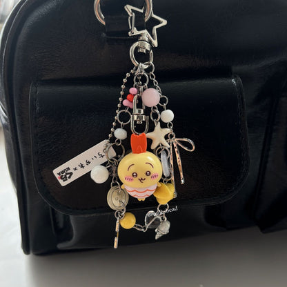 fried shrimp Chiikawa usagi keychain 🍤