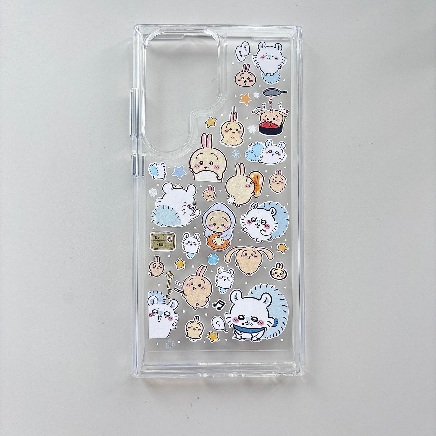 Custom Chiikawa Resin Phone Case - Handmade Case for iPhone & Samsung - Personalized Kawaii Anime Accessories