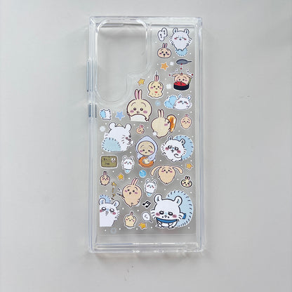 Custom Chiikawa Resin Phone Case - Handmade Case for iPhone & Samsung - Personalized Kawaii Anime Accessories