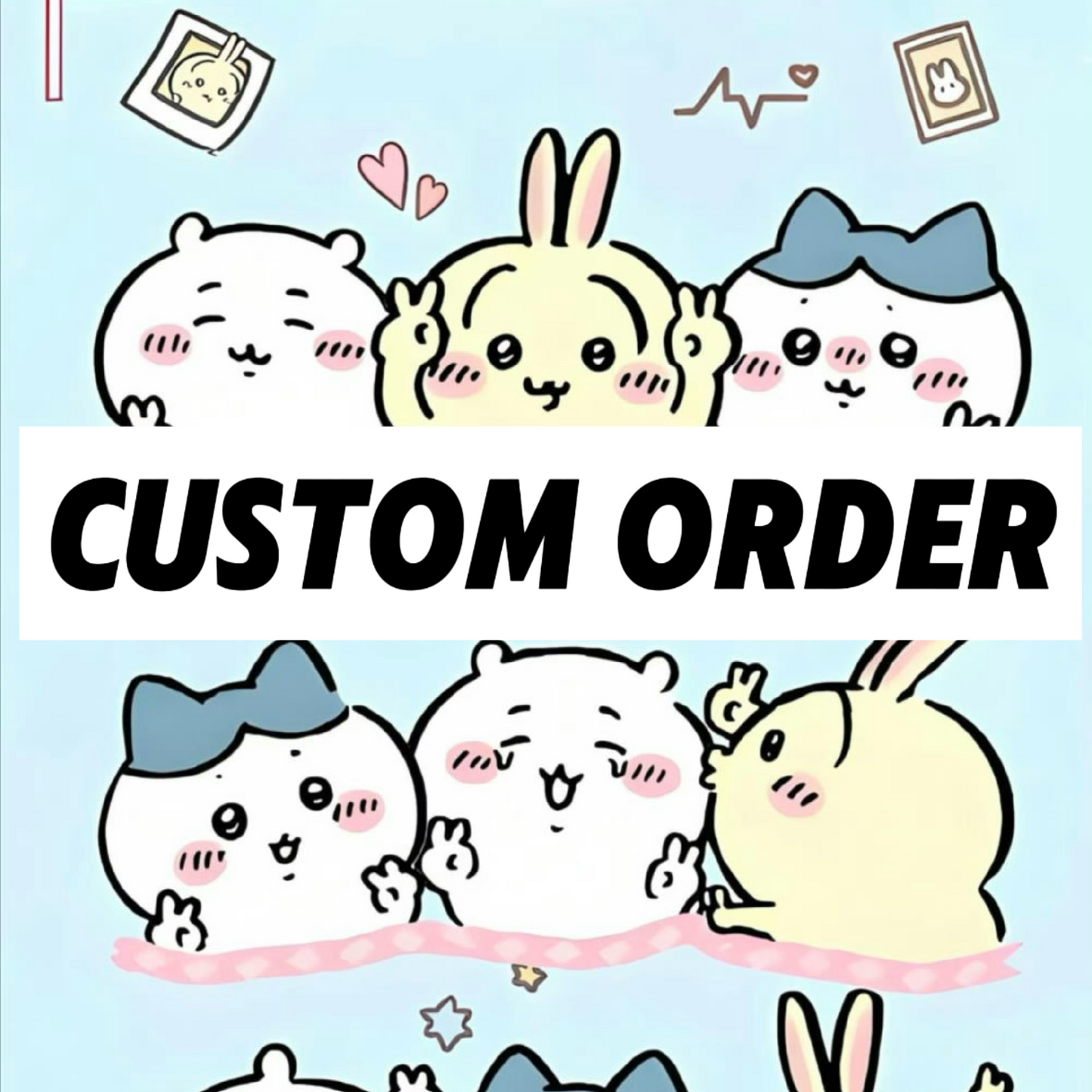 Custom Chiikawa Gold Charms: Hachiware & Momonga Edition | Milesbead