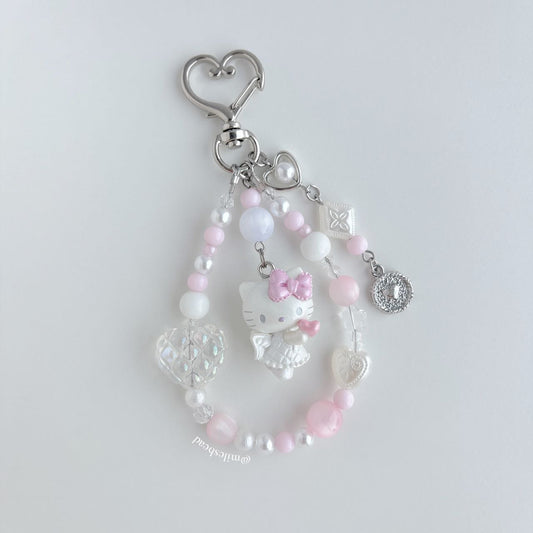 Love Arrow Kitty White Keychain  Bag Charm