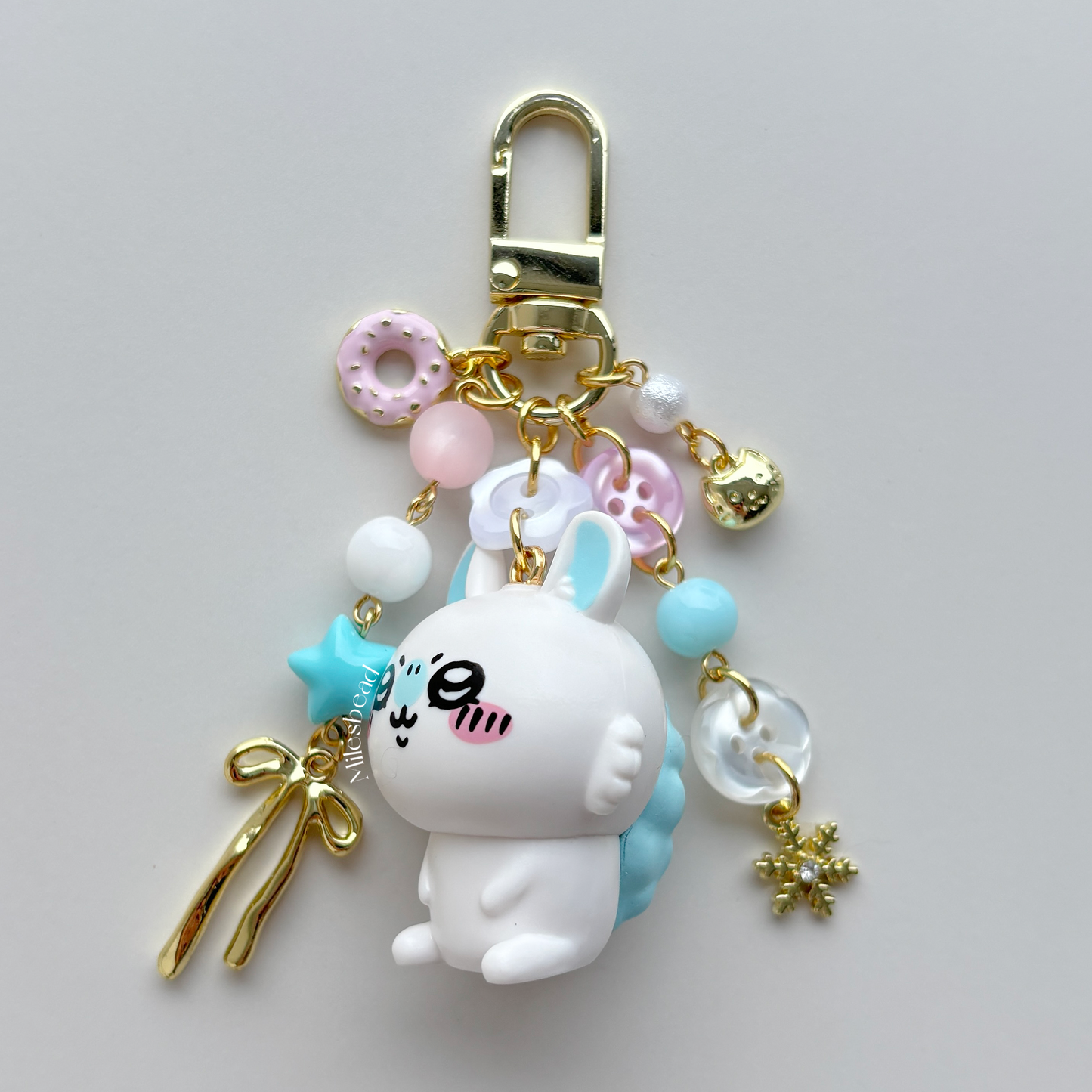 Custom Chiikawa Gold Charms: Hachiware & Momonga Edition | Milesbead