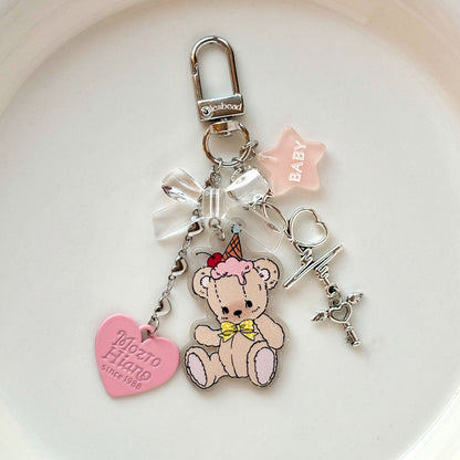 "Cute bear" key chain