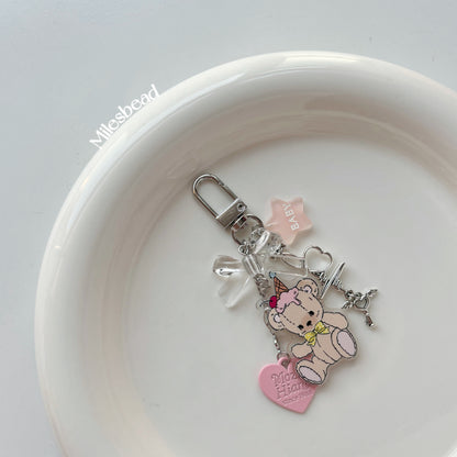 "Cute bear" key chain