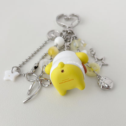Pom Pom Purin bag charm keychain