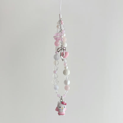 "Pink Angel Kitty" Charm, Camera strap
